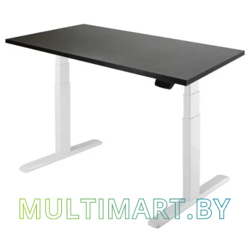 Стол для работы стоя ErgoSmart Unique Ergo Desk 1360x800x36мм (дуб мореный/белый)